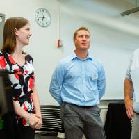 Guests at the Engineering Design Project Preview Event